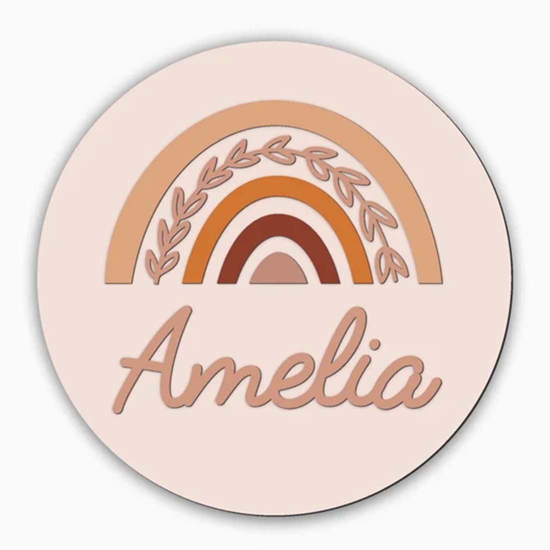 Rainbow MDF Name sign