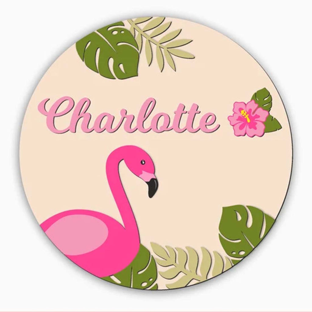 Flamingo MDF Name sign
