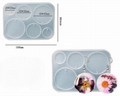 6 in 1 Round Jewellery and Keychain Mold [IMPORTED]