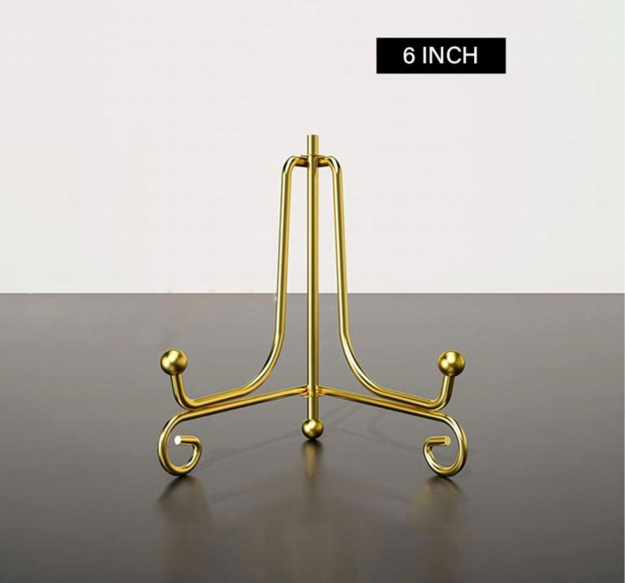 Golden Metal Foldable Display Stand - 6 inch
