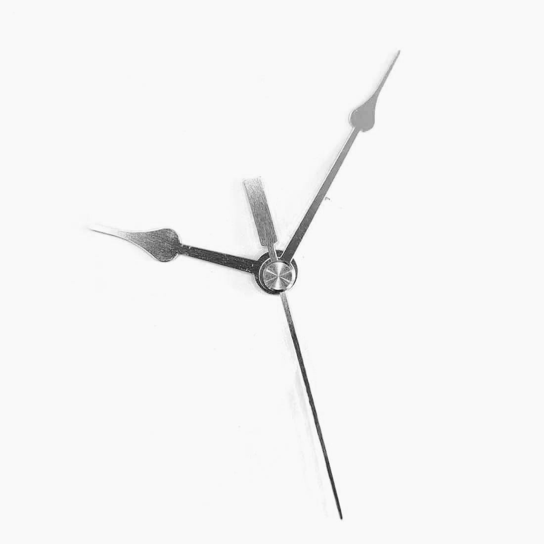 Clock Hands Set Silver