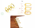 3 layer Gold Book Binding Ring