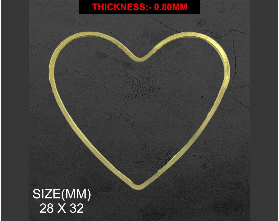 Heart  Bezzel Frame (10 pcs in a pack)