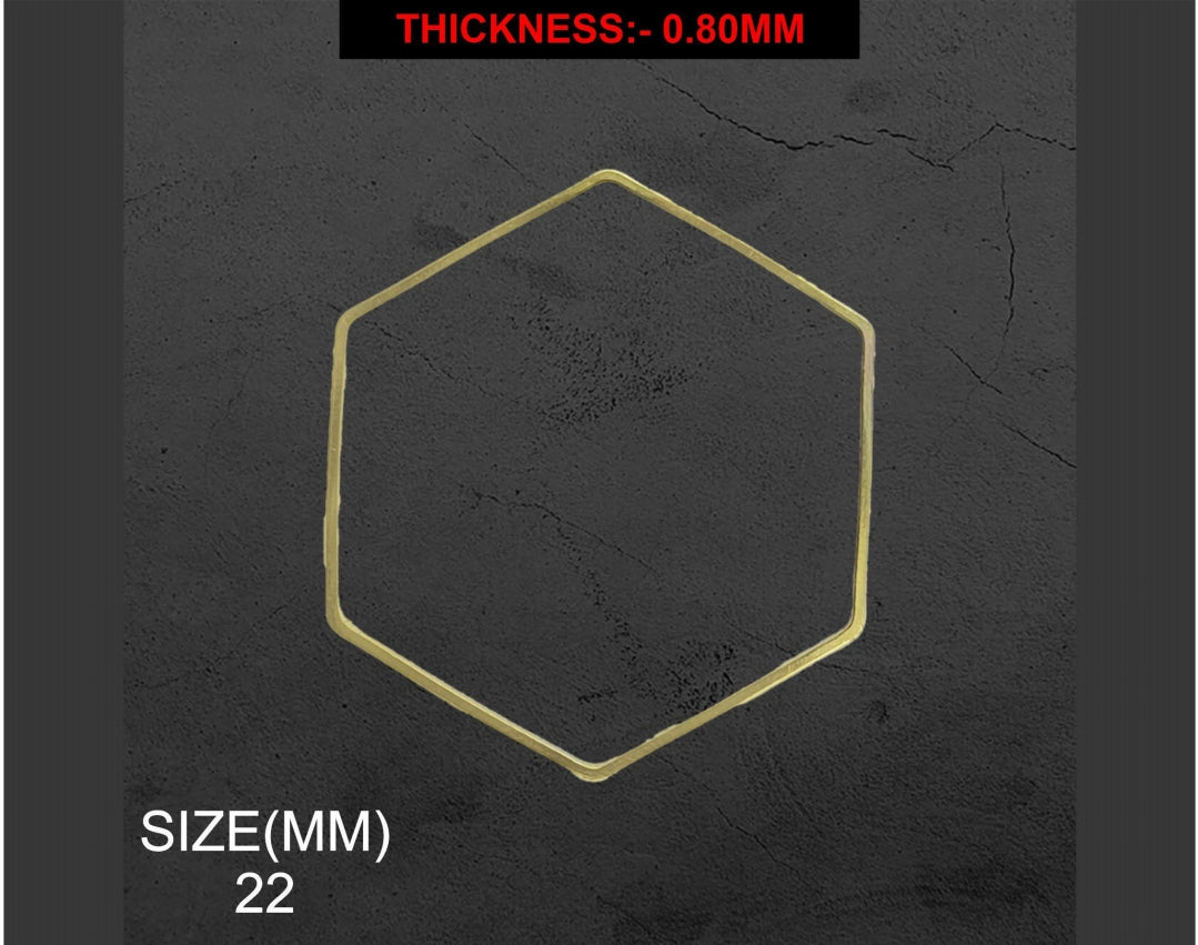 Hexagon Bezzel Frame (10 pcs in a pack)