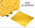 Gold Metallic UV Transfer Foil(10 sheet in pack)