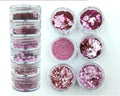 6 in 1 Glitter and Chunk Combo Set - Holographic Pink