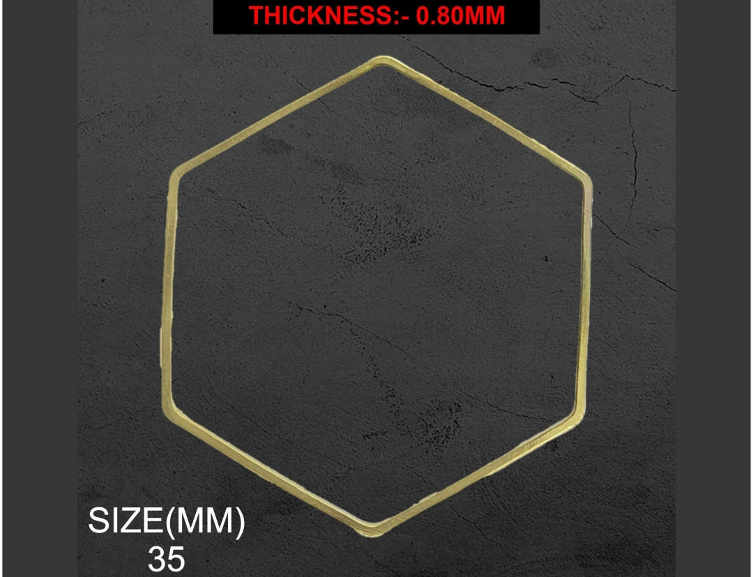 Hexagon Bezzel Frame (10 pcs in a pack)